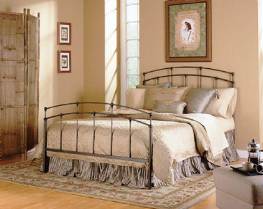Fenton Bed Black Walnut Twin Bed Complete W/ Frame
