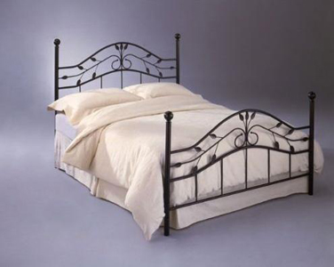 Sycamore Bed Hammered Copper Twin Bed Complete W/ Frame