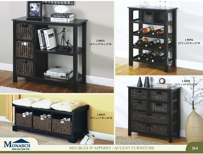 Distressed Black Wine Rack With Basket Drawer
Pg264