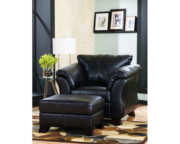 Ottoman-stationary Leather-san Marco Durablend - Chocolate