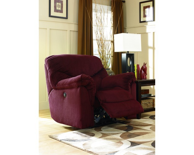 Power Recliner-recliners-motivation - Burgundy