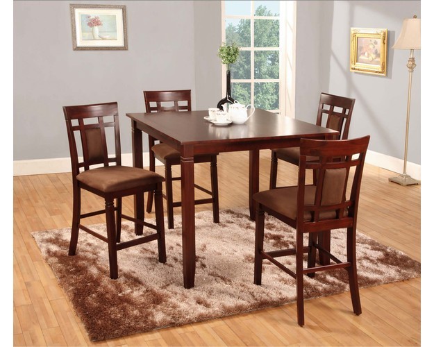Aran 5pc Pub Table And 4 Stools