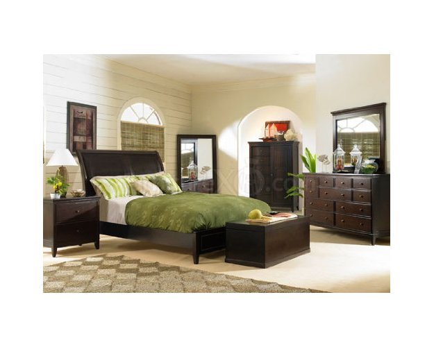 Artisan Cherry Queen Sleigh Headboard