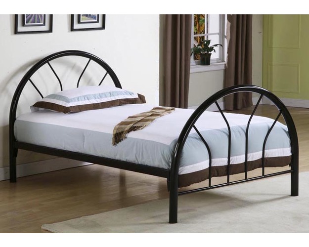 Bed - Twin Size / Black Metal Frame Only