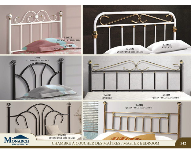 White Queen / Full Size Combo Headboard Only
Pg342