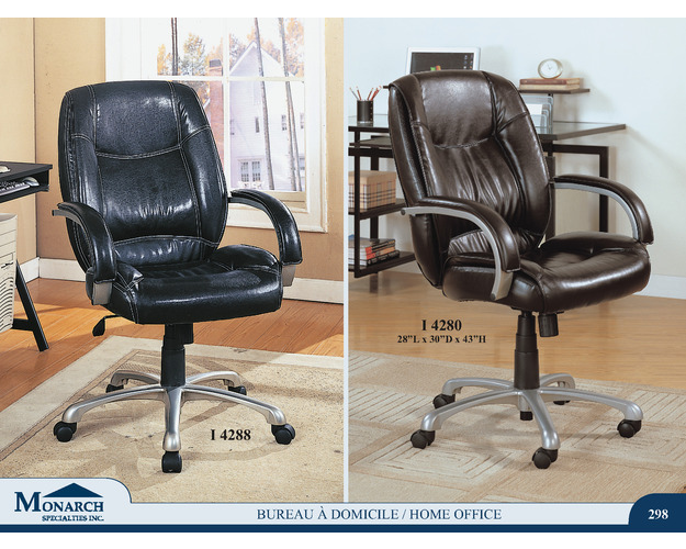 Dark Brown Leather Look Office Chair
Pg298