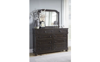 BEDROOM MIRROR GERLANE GERLANE - DARK BROWN B657-36 ASHLEY