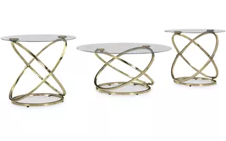 occasional table set (3/cn) crimonti champagne