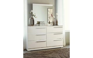 BEDROOM MIRROR BRILLANEY WHITE BRILLANEY - WHITE BrillaneyB209-36 ASHLEY