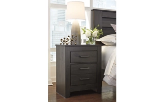TWO DRAWER NIGHT STAND Brinxton CharcoalB249-92 ASHLEY
