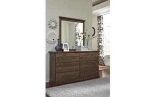 BEDROOM MIRROR BURMINSON BROWN B135-36 B135-36 ASHLEY