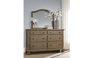 BEDROOM MIRROR TRISHLEY Trishley - Light Brown B659-36 ASHLEY