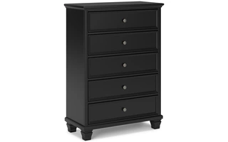 FIVE DRAWER CHEST Lanolee BlackB68746 ASHLEY