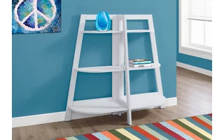 BOOKCASE - 48 H - WHITE ACCENT ETAGERE I2427 I2427 MONARCH SPECIALTIES