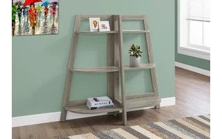 BOOKCASE - 48 H - DARK TAUPE ACCENT ETAGERE I2428 I2428 MONARCH SPECIALTIES