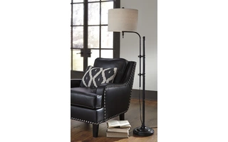METAL FLOOR LAMP (1/CN) Anemoon BlackL734251 ASHLEY