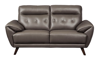 LOVESEAT/SISSOKO/GRAY Leather Loveseat3460335 ASHLEY