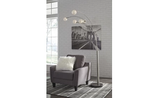 METAL ARC LAMP (1/CN) Winter Silver FinishL725089 ASHLEY