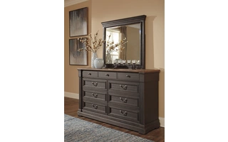 BEDROOM MIRROR TYLER CREEK Tyler Creek - Black/Gray B736-36 ASHLEY