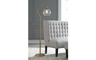 METAL FLOOR LAMP (1/CN) Marilee Antique Brass FinishL207151 ASHLEY
