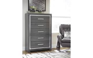FIVE DRAWER CHEST Lodanna GrayB214-46 ASHLEY