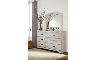 BEDROOM MIRROR BRIARTOWN Briartown - Whitewash B218-37 ASHLEY