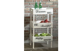 STORAGE SHELF Yulton Antique WhiteA4000091 ASHLEY