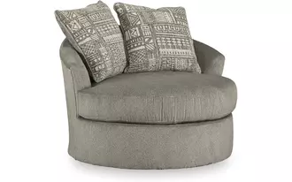 swivel accent chair soletren ash