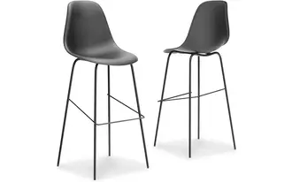 tall barstool (2/cn) forestead black/white