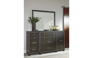 BEDROOM MIRROR ZIMBRONI BROWN Zimbroni - Brown B723-36 ASHLEY