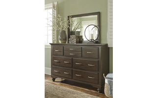 BEDROOM MIRROR BROSSLING Brossling - Dark Brown B727-36 ASHLEY