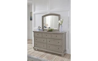 BEDROOM MIRROR Lettner Light GrayB733-36 ASHLEY