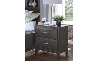 TWO DRAWER NIGHT STAND Caitbrook GrayB476-92 ASHLEY