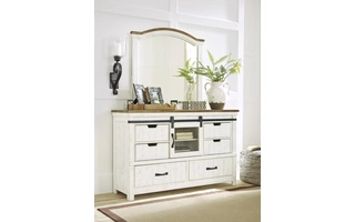 BEDROOM MIRROR WYSTFIELD Wystfield - White/Brown B549-36 ASHLEY