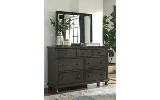 BEDROOM MIRROR DEVENSTED Devensted - Dark Gray B624-36 ASHLEY
