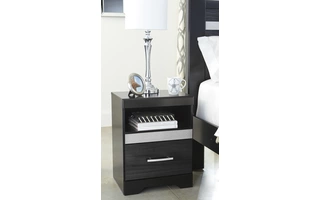 ONE DRAWER NIGHT STAND Starberry BlackB304-91 ASHLEY