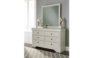 BEDROOM MIRROR Jorstad GrayB378-36 ASHLEY