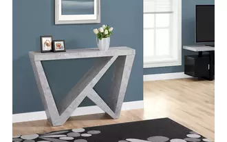accent table - 48 l - cement-look hall console  