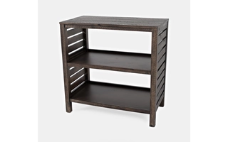 CLARK SLATTED BOOKCASE - BURNISHED CHESTNUT DARK RUSTIC PRAIRIE FINISH DARK RUSTIC PRAIRIE FINISH 1730-94 JOFRAN