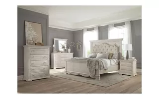 DRESSER MIRROR RUSTIC WHITE C8298A-050 C8298A-050 LIFESTYLE