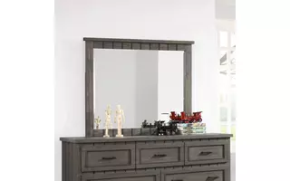 NAPOLEON RUSTIC GUN SMOKE MIRROR 400934 400934 COASTER