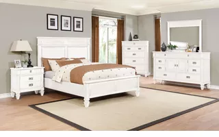 WHITE MIRROR WITH HARDWARE TO ATTACH TO DRESSER C6204W-050 C6204W-050 LIFESTYLE