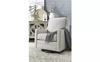 swivel glider accent chair kambria frost