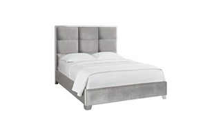 BLAIR KING BED - GREY GREY VELVET GY-BED-8016 K 101365 101365 XCELLA