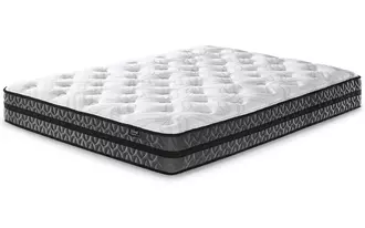 queen mattress 10 inch pocketed hybrid white