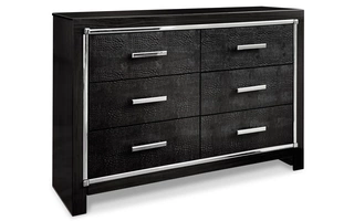 SIX DRAWER DRESSER Kaydell BlackB1420-31 ASHLEY