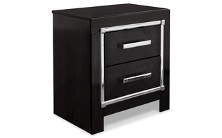 TWO DRAWER NIGHT STAND Kaydell BlackB1420-92 ASHLEY