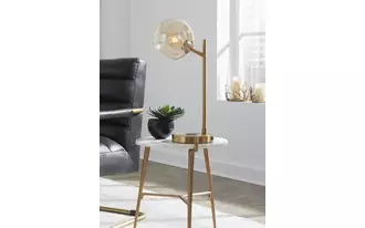 metal desk lamp (1/cn) abanson amber/gold finish