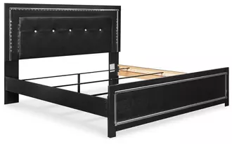 Ashley kaydell king panel rails in black