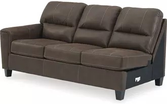 Ashley navi laf sofa in chestnut